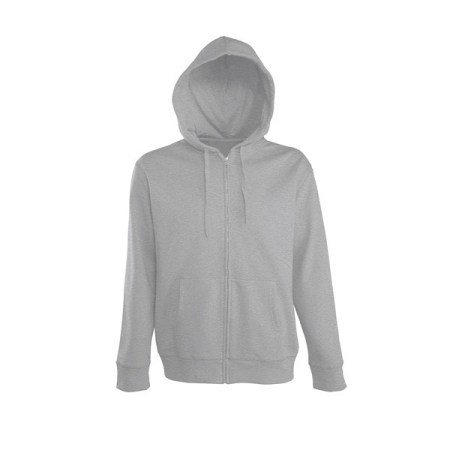 Ζακέτα με κουκούλα Li 150 Γκρι μελαντζέ